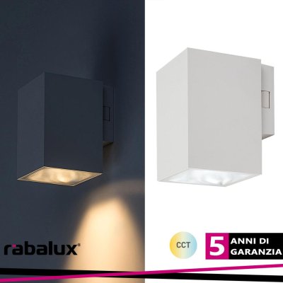 URFA WALL 9W LED SQUARE WHITE  CCT 3000-4000-6500K 900LM