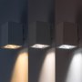URFA WALL 9W LED SQUARE WHITE  CCT 3000-4000-6500K 900LM