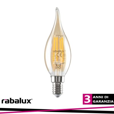 FIL. LED, E14 CF35, 4W, 380LM, 4000K
