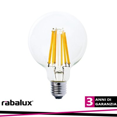 FIL. LED, E27 G95, 12W, 2000LM, 3000K