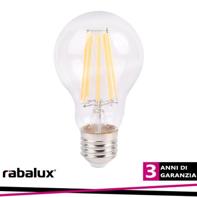 FIL. LED, E27 A60, 12W, 1500LM, 2700K