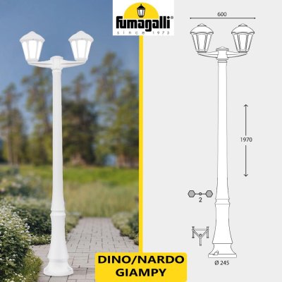 DINO NARDO/GIAMPY 2L BIANCO OPALE E27 8,5W CCT