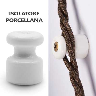 ISOLATORE PORCELLANA BIANCO    19X20 K101