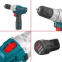TRAPANO AVVITATORE A BATTERIA  12V 2VELOCITA 10MM CON 2 BATT