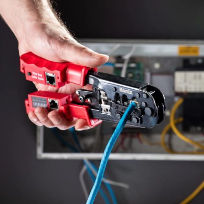 PINZA A CRIMPARE MODULARE CON  TESTER
