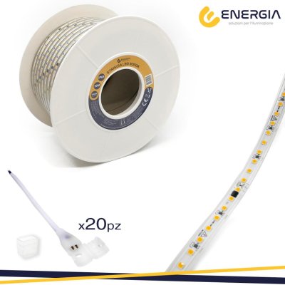STRIP LIGHT AC220-240V 3000K 12W/M MATASSA 50MT+20CONNETTORI