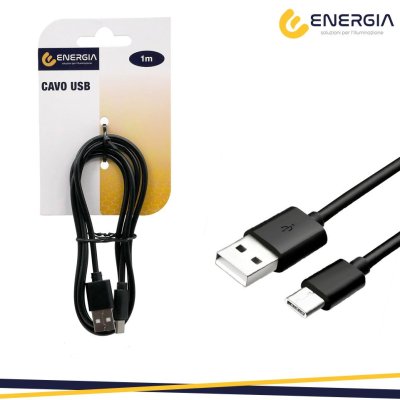 CAVO A USB-USB/C 1M NERO