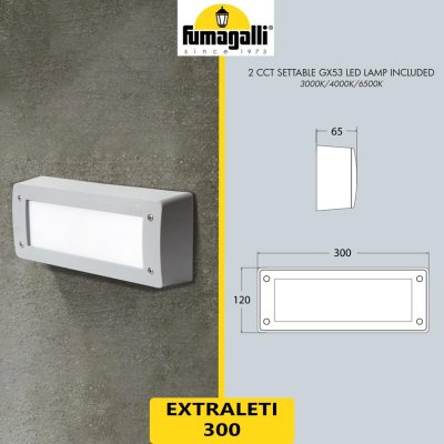 EXTRALETI 300 BIANCO OPALE LED GX53 6W CCT EXTRALETI 300 BIANCO OPALE LED GX53 6W CCT
