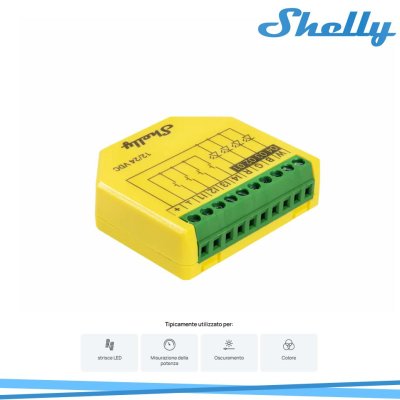 SHELLY PLUS RGBW PM 12/24V
