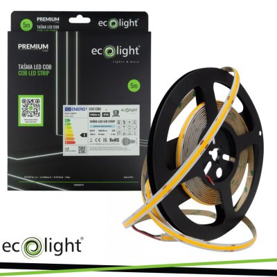 STRISCIA LED COB 480 24V 12W/M 1560LM/M 6000K IP20 5MT