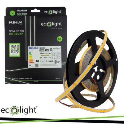 STRISCIA LED COB 480 24V 12W/M 1320LM/M 3000K IP20 5MT