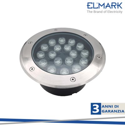 GRF1 FARETTO LED DA TERRA 18W  4000K IP67 220V 30GRADI