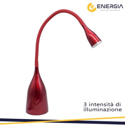 VELVET D LAMPADA DA TAVOLO LED 4,5W ROSSA