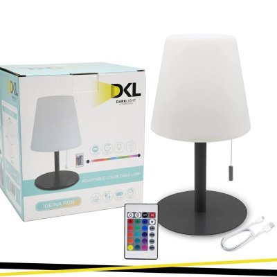 IDEINA RGB LAMPADA DA TAVOLO RICARICABILE IP44 C/TE 1W 90LM