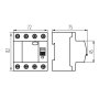 INTERRUTTORE DIFFERENZIALE, 4P KRD10-4/25/30-AC - KANLUX