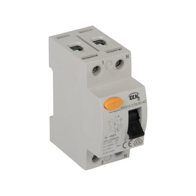 INTERRUTTORE DIFFERENZIALE, 2P KRD10-2/25/30-AC - KANLUX