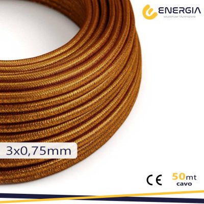 CAVO SETA RAME 3X0,75MM