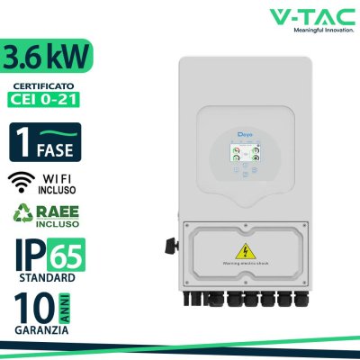 DEYE SUN-3.6K-SG05LP1-EU-AM2-P 3.6KW HYBRID INVERTER SINGLE