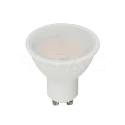 VT-271 10W GU10 LED FARETTO IN PLASTICA COPERTURA MILKY CHIP CREE 3000K 100 D 6 ANNI DI GARANZIA
