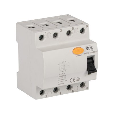 INTERRUTTORE DIFFERENZIALE, 4P KRD10-4/63/30-AC - KANLUX