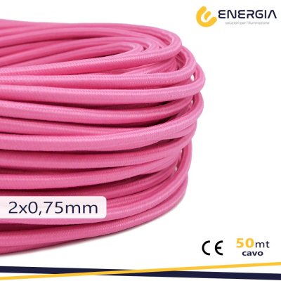 CAVO IN SETA 2X075MM FUXIA