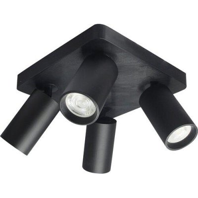 YORLI,IND.SPOT, GU10 4X7W, 22X22CM,BLACK