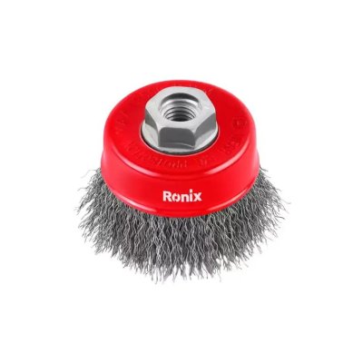 SPAZZOLA A TAZZA CON FILO ONDULATO DA 75 MM