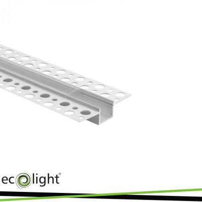 PROFILO BIANCO DA INCASSO GP02 + COPERTURA TRASLUCIDA 2MT