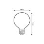 FIL. LED, E27 A60,12W, 1521LM,3000K,DIMM