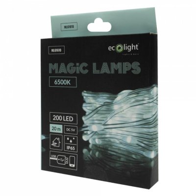 LUCI MAGICHE 200 LED 6500K 20M DC5V