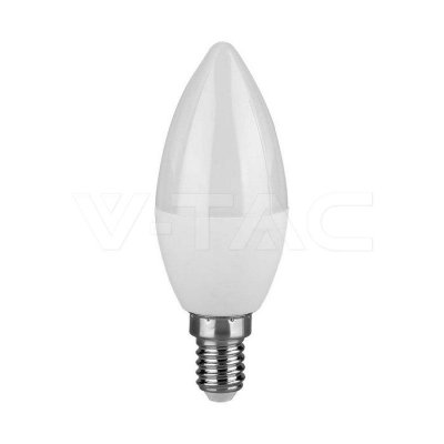 6.5W PLASTIC CANDLE BULB WITH CREE CHIP 6500K E14 6YRS WARRA
