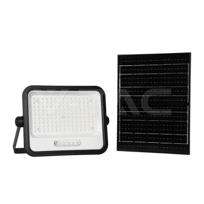 FARO LED SOLARE 300W SENSORE CREPUSCOLARE TELECOMANDO CCT 2000K-8000K IP65
