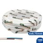 CAVO BIANCO H05VV 2X0,75 MM