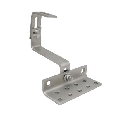 STAFFA A GANCIO REGOLABILE 3   POSIZIONI ACCIAIO INOX