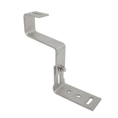 STAFFA A GANCIO REGOLABILE 2   POSIZIONI ACCIAIO INOX