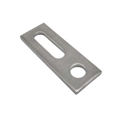 PIASTRA DI SUPPORTO M12 IN ACCIAIO PER VITE DOPPIO FILETTO