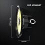100W LED UFO HIGHBAY WITH CREE CHIP 6500K  160LM/W - 6YRS WA