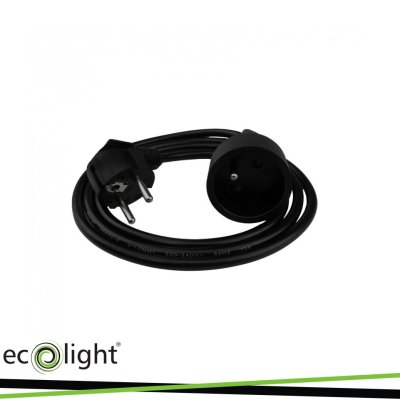 PROLUNGA 1 PRESA 1,5M 3X1,0MM NERO