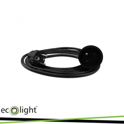 PROLUNGA 1 PRESA 3M 3X1,5MM   NERO