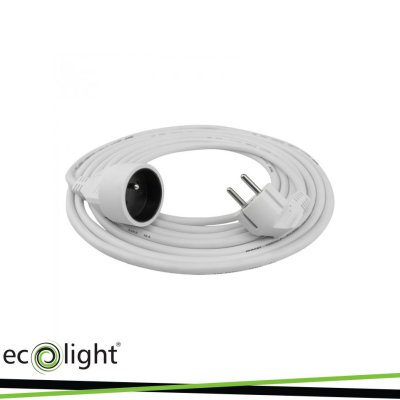 PROLUNGA 1 PRESA 5M 3X1,5MM   BIANCO