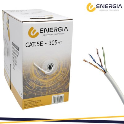 CAVO LAN CAT5E UTP 305MT CCA
