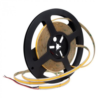 STRISCIA LED COB 480 12V 12W/M 3000K IP67 5MT