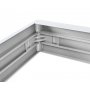 CORNICE PER PANNELLO LED 600X600X70MM H N/T ALU BIANCO