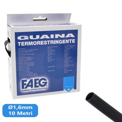 GUAINA TERMORESTRINGENTE D.1,6MM MT.10
