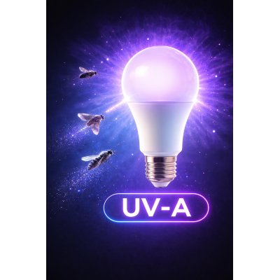 LAMPADA LED UV-A 6W E27 LUCE ULTRAVIOLETTA