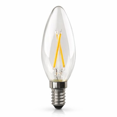 LED BULB C37 CROSSED FILAMENT  4.2W 480LM E14 4000K 220-240V