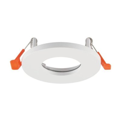 IP44 ALUMINUM GU10 FITTING ROUND WHITE