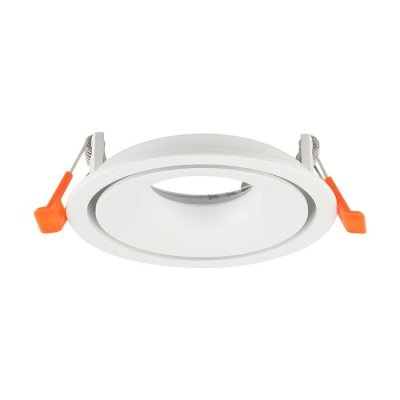 ALUMINUM GU10 FITTING ROUND WHITE
