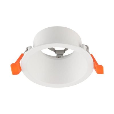 ALUMINUM GU10 FITTING DEEP ANTI GLARE ROUND WHITE