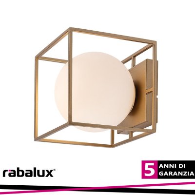 MODANE,WALL/CEIL.E14 1X15W,17X17CM,GOLD